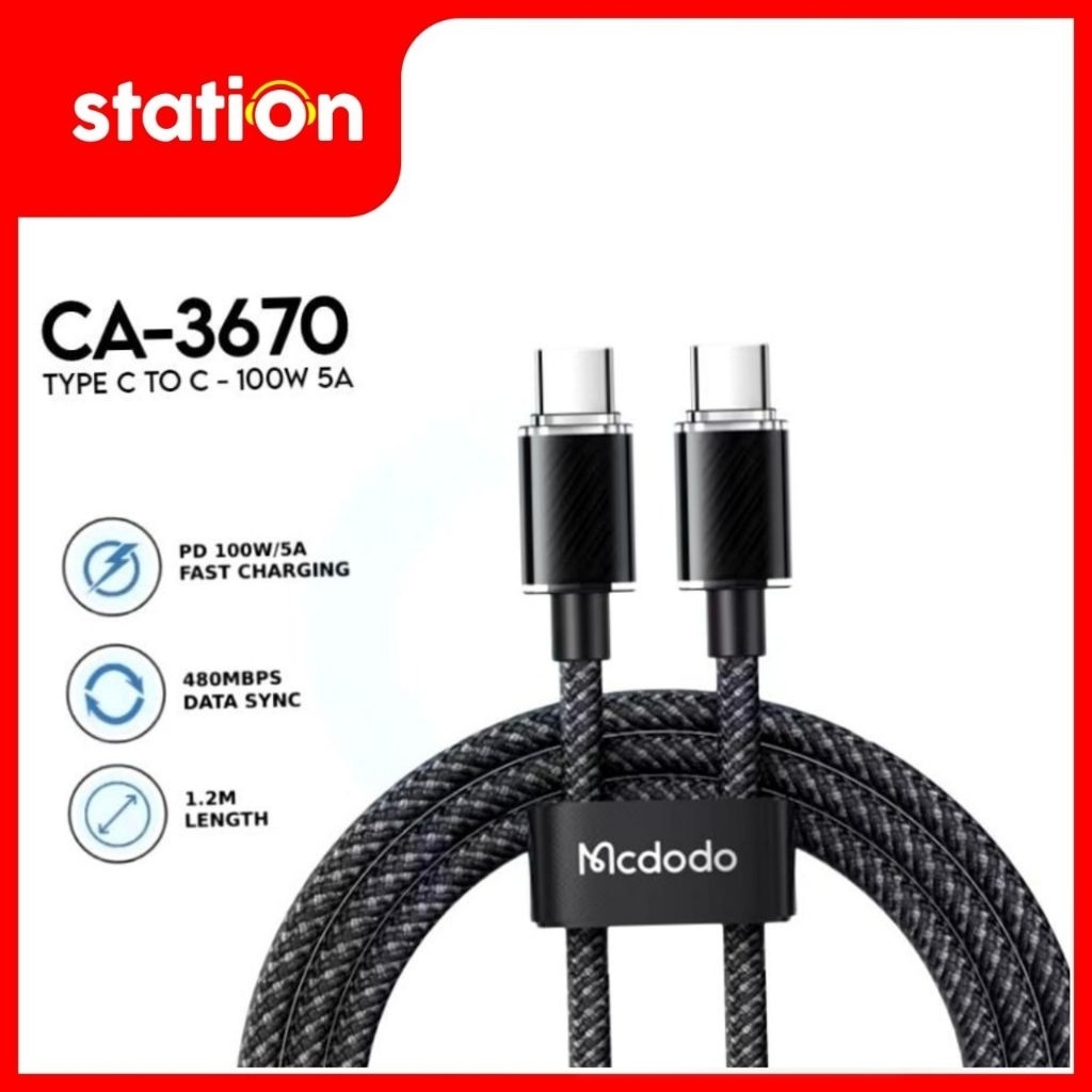 Mcdodo Kbl data CA-3670/CA-3672/CA-4411 & CA-5690 Kbl dichromatic C to C 1.2M