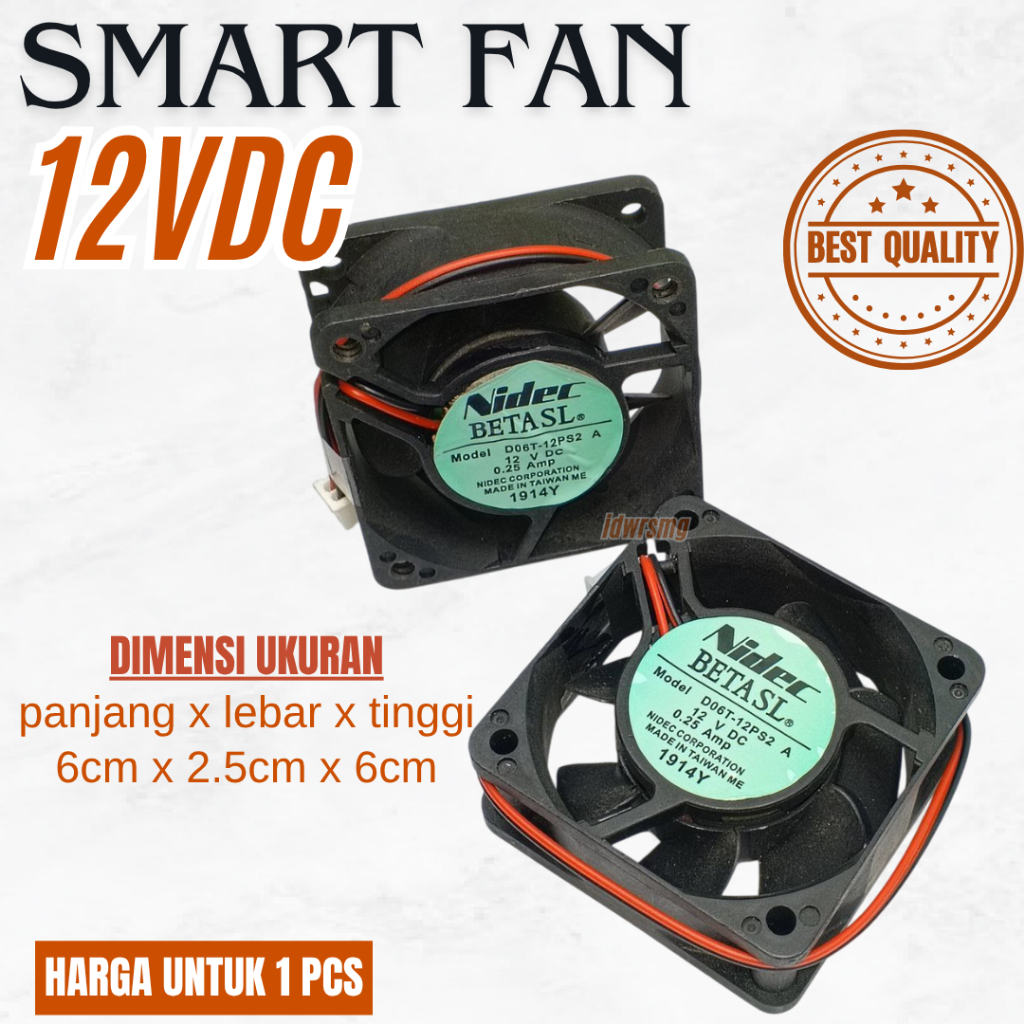 Fan Dc 12v High quality kipas 12 Volt 6x6cm fan 12v 60x60x25mm high speed 12v 0.25amper fan inverter