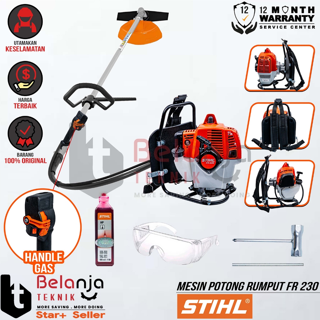 Mesin potong rumput Gendong STIHL FR230 Gagang Cutter Brush FR 230