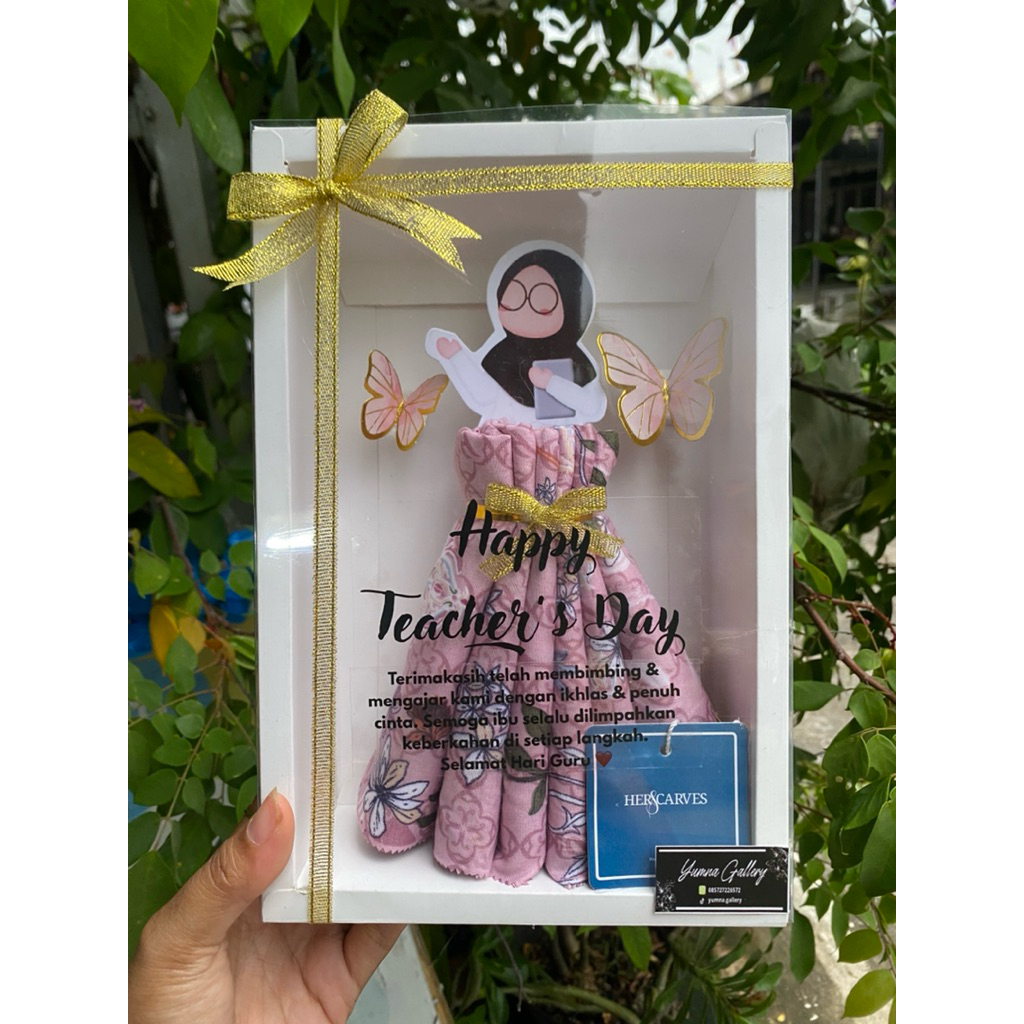 hampers hari guru, gift hari guru,  hijab box,hijab box hias