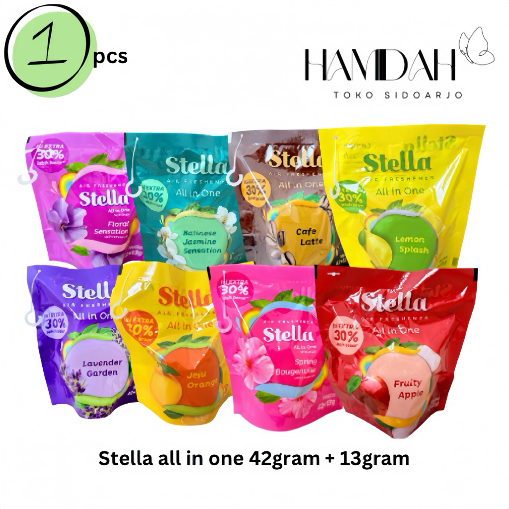 Stella Gantung All In One ( 42gr + 13gr ) Pengharum Ruangan Pengharum Mobil