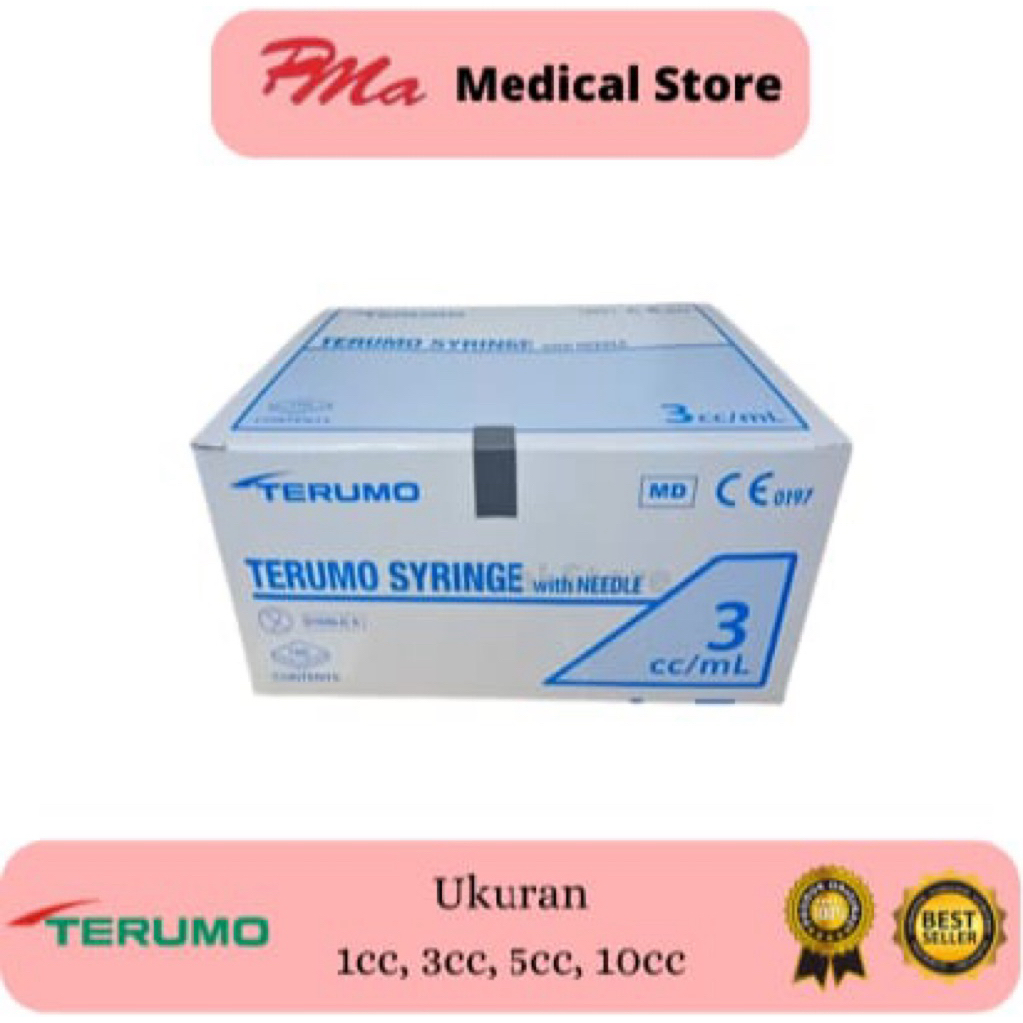 Spuit Terumo 1cc, 3cc, 5cc, 10cc, Harga /Box