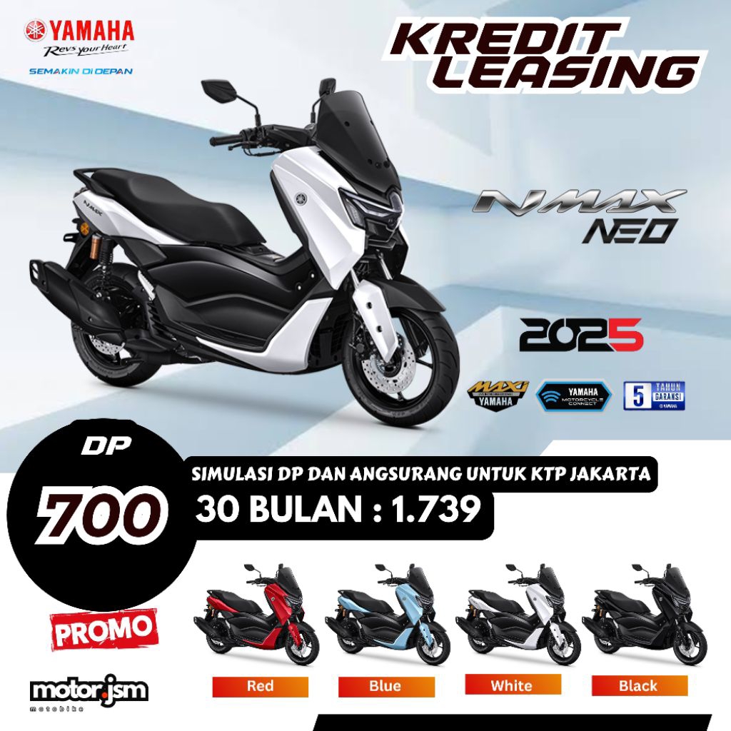 Dp Motor Yamaha NMax Neo Kredit Leasing Jakarta Depok Tangerang Bekasi