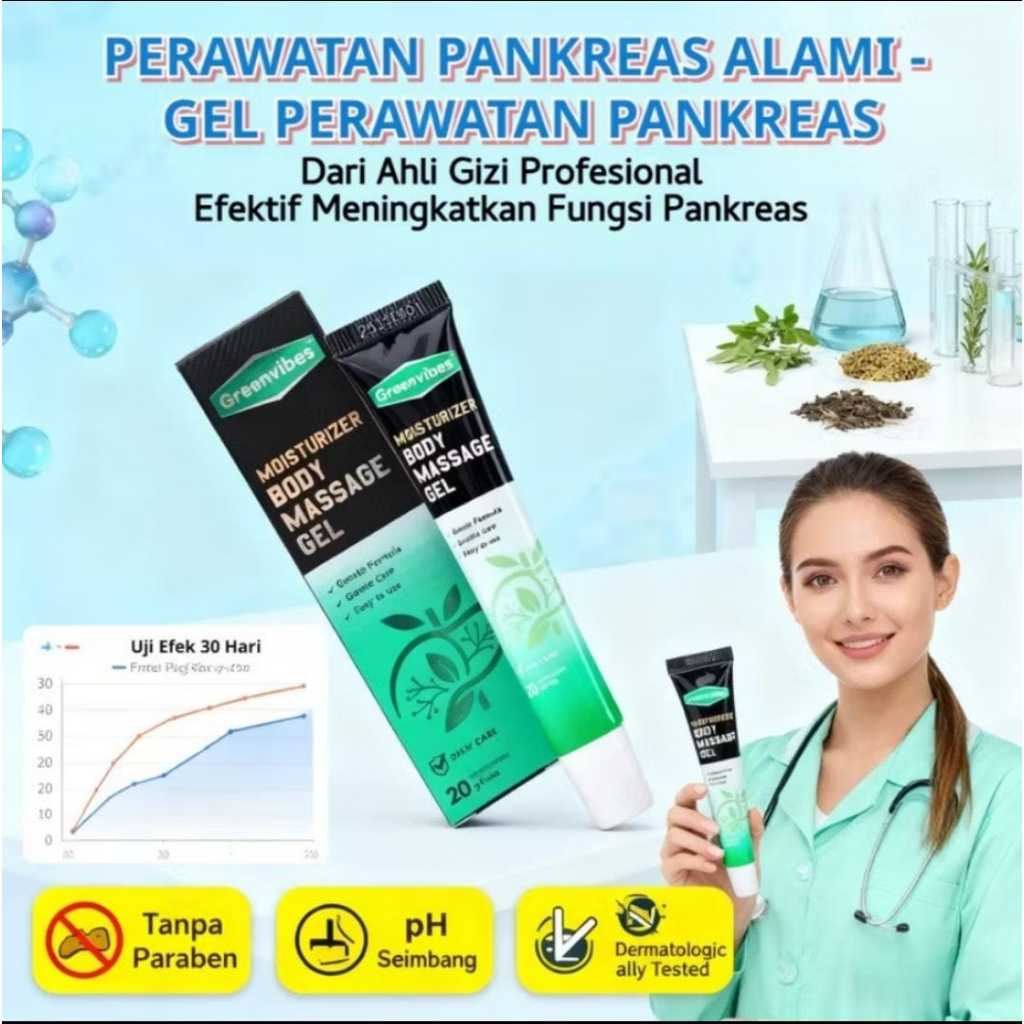 Greenvibes Gel Herbal Perawatan Tubuh – Mendukung Kesehatan & Gula Darah