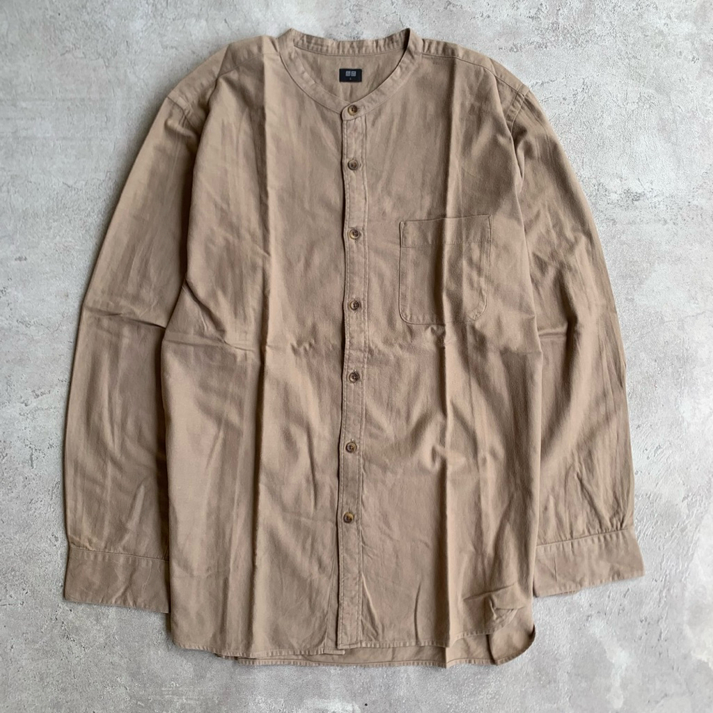 Shanghai Shirt Uniqlo Latte