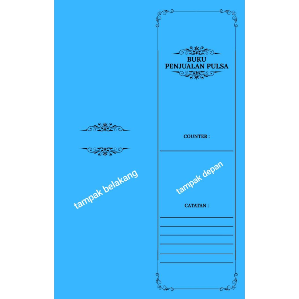 Buku Penjualan Pulsa/Conter Pulsa/Jual Pulsa