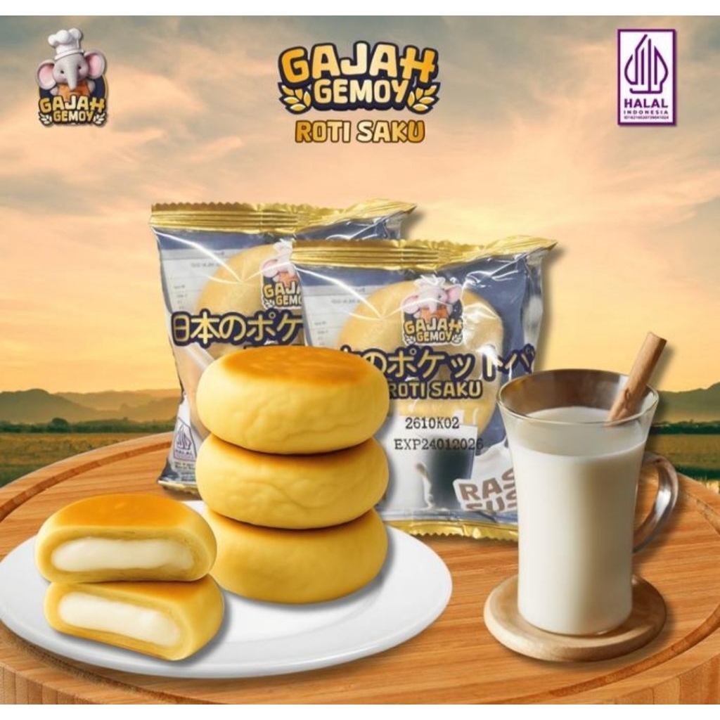 ROTI SAKU GAJAH GEMOY ROTI VIRAL ROTI MUNGIL ENAK LEMBUT SELAI LUMER LEZAT NIKMAT HALAL CAMILAN SNAC