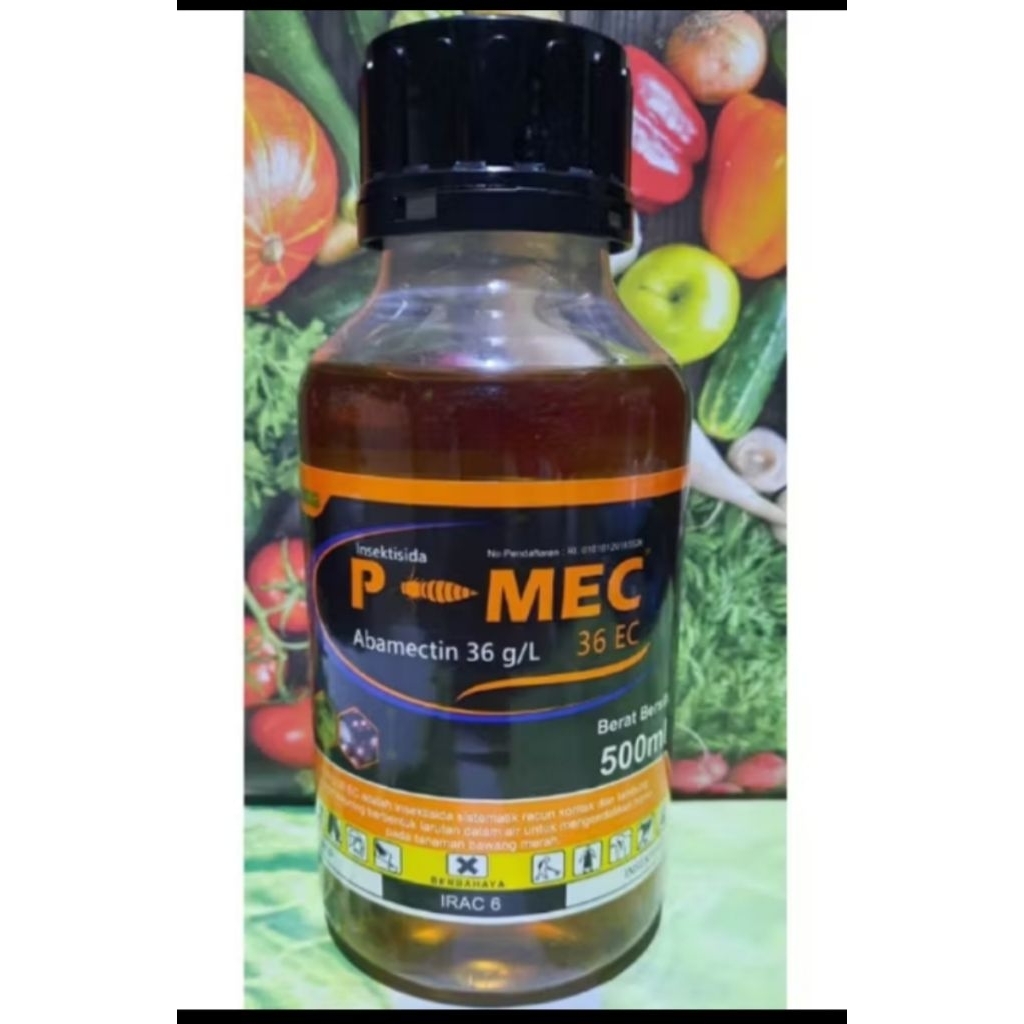 insektisida p mec 36ec 500ml. abamektin murni bening 36ec. atasi keriting daun