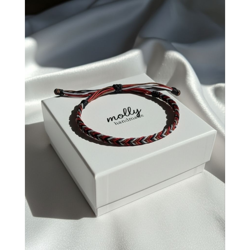 Gelang Tali Giok Kepang | Gelang Tali Kepang Handmade | Gelan Wanita Gelang Pria
