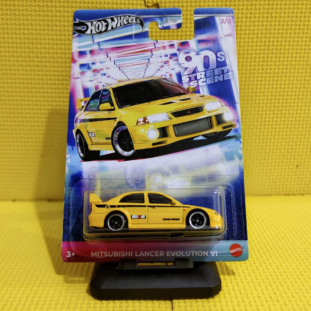 Hot Wheels '90 Street Scene Mitsubishi Lancer Evolution VI Yellow