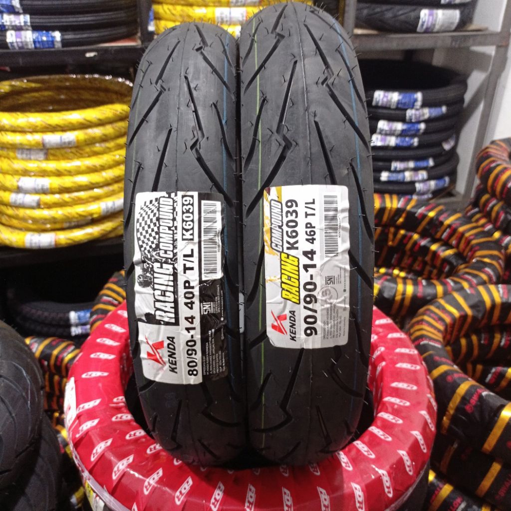 BAN KENDA RACING COMPOUND 80/90-14, 90/90-14 ORIGINAL 100% (free pentil)