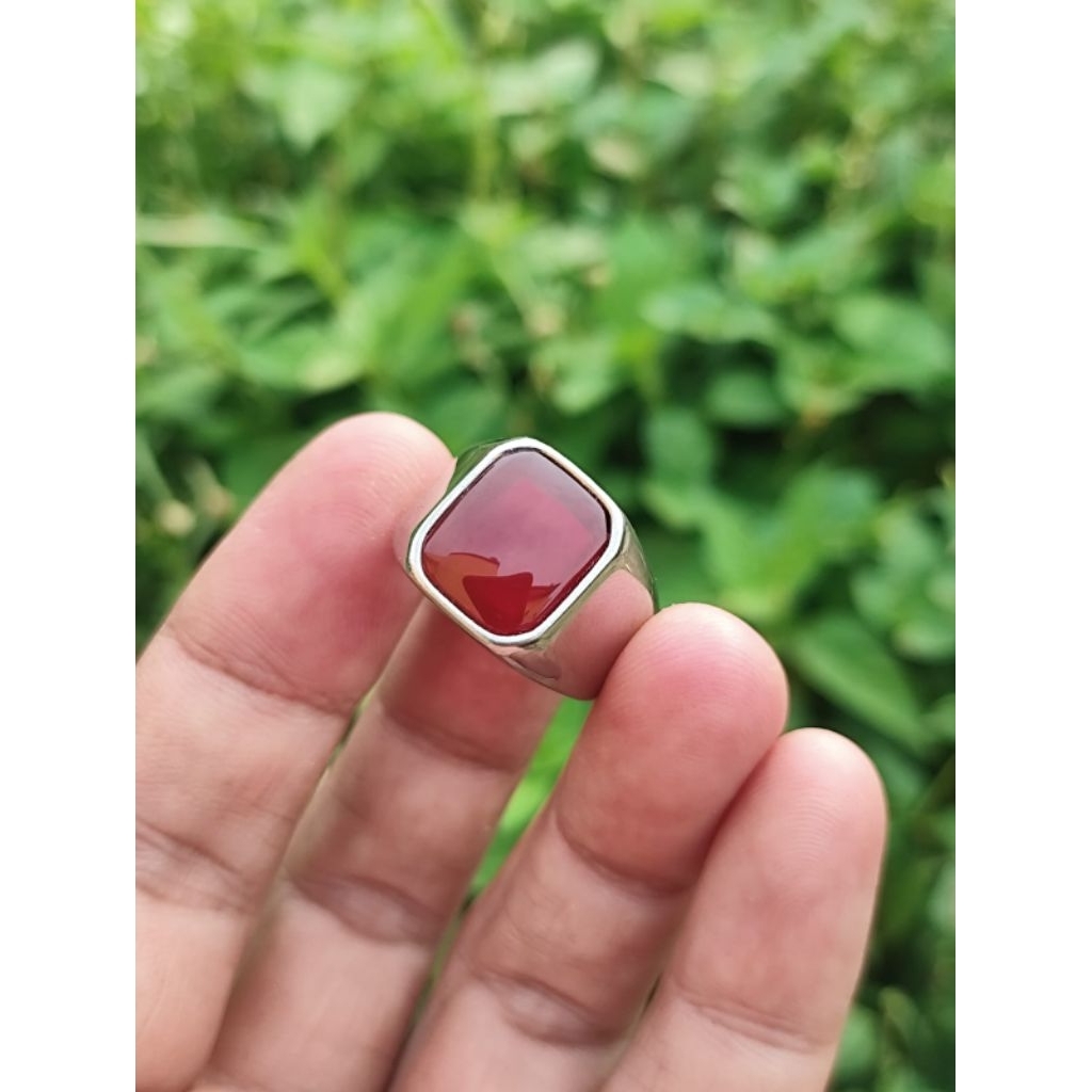 Cincin batu akik yaman ahmer