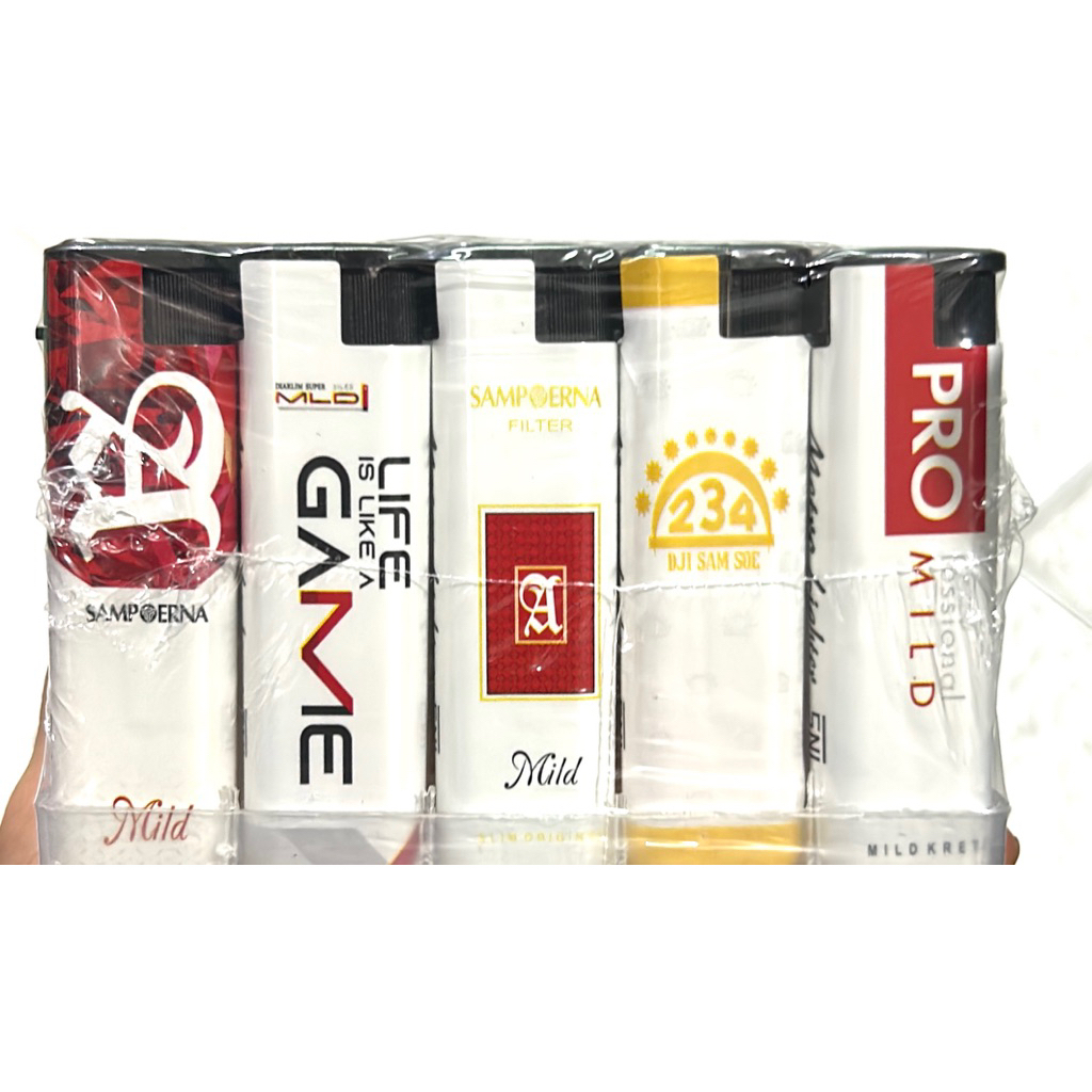 GM108 - Korek Api Refillable Mancis Metrolighter Windproof Bara Motif SNI