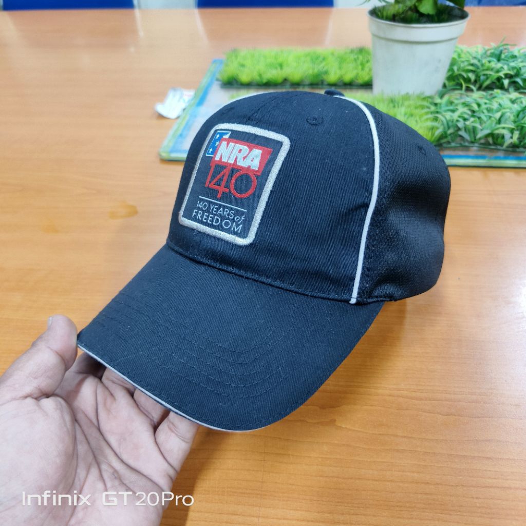 TOPI BASEBALL VINTAGE NRA X HIT WEAR PATCH ORIGINAL