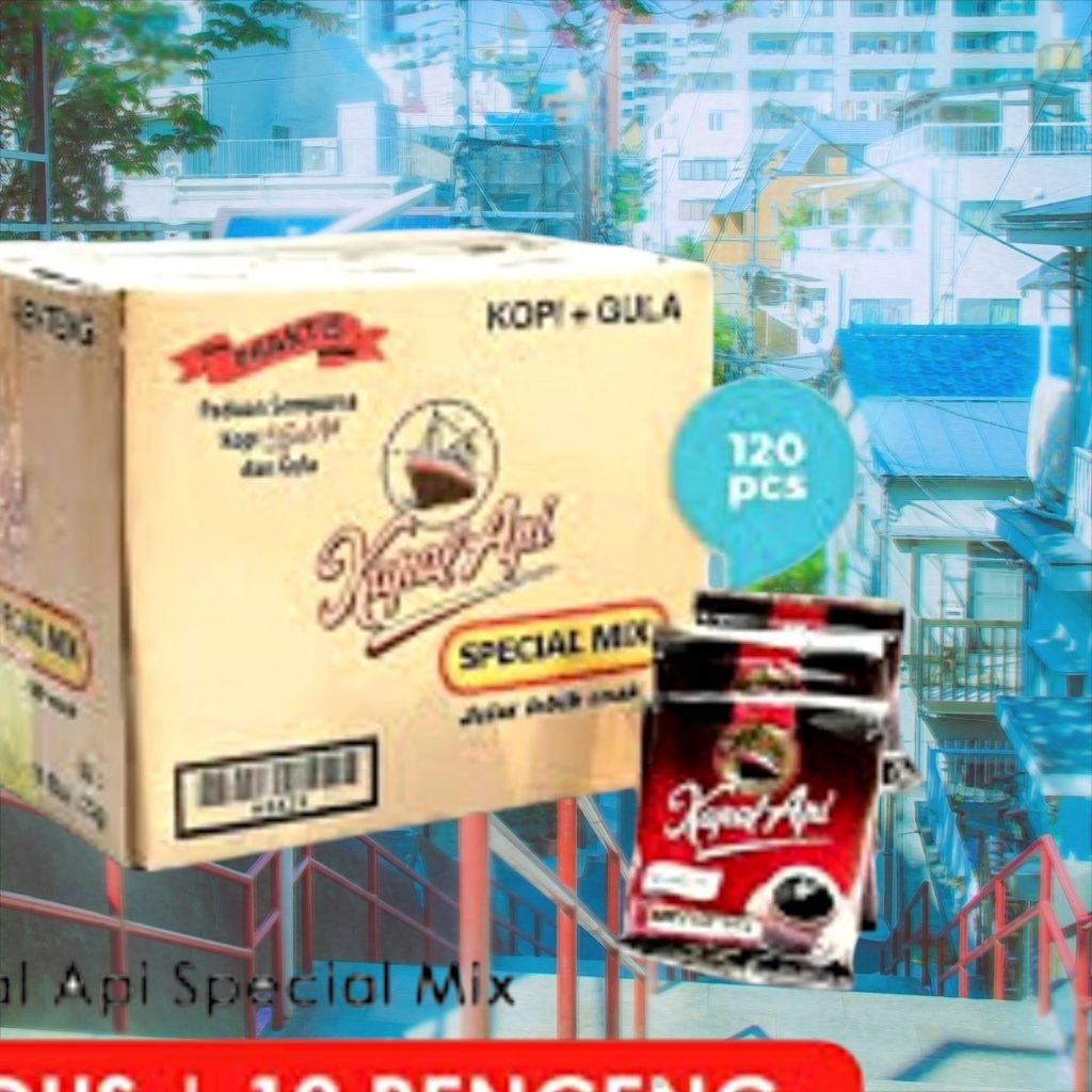 1 Dus kopi kapal api spesial mix kopi hitam plus gula