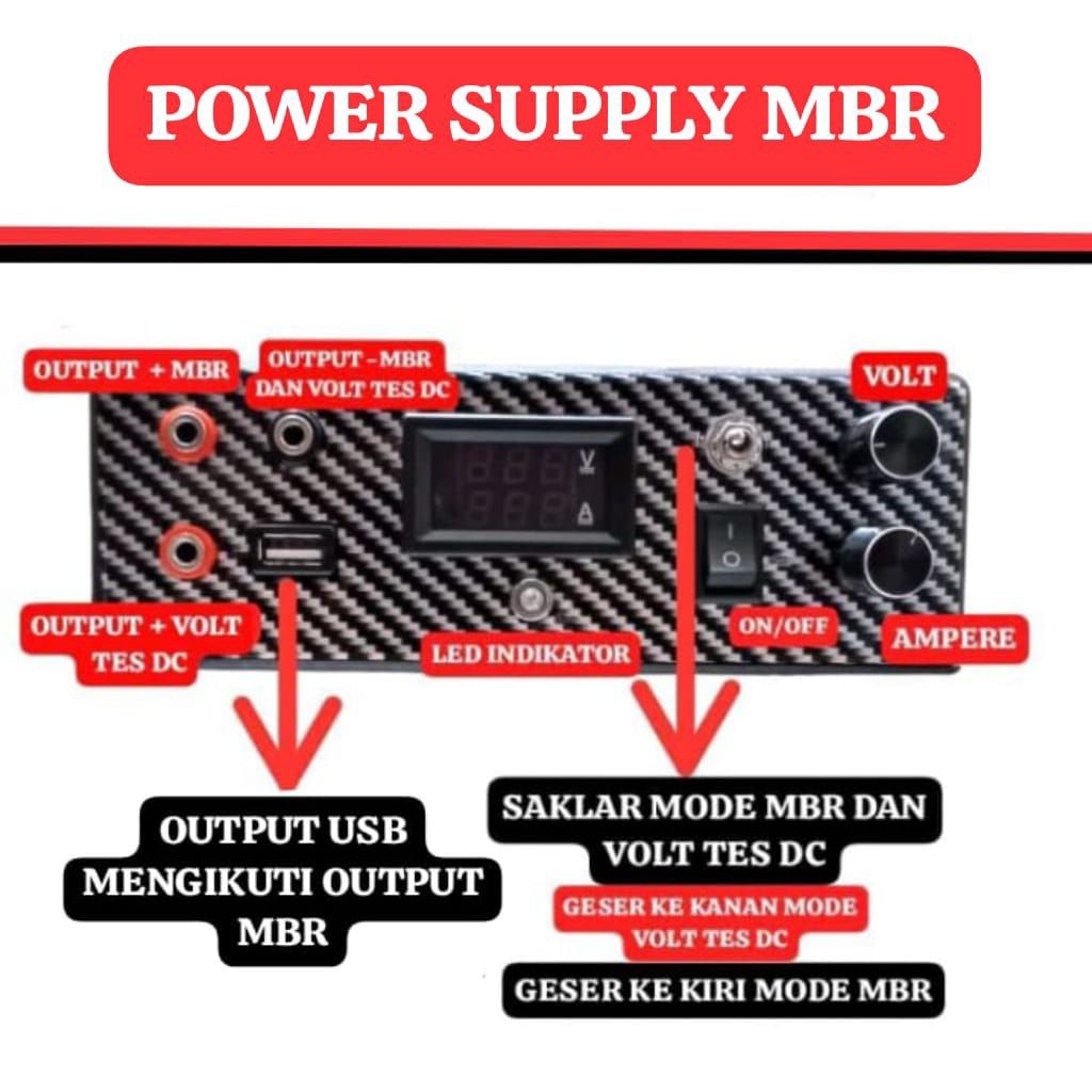Power Supply Mbr 8-12 Ampere 24 Volt V2 Penghancur Short Circuit Sudah Termasuk Adaptor