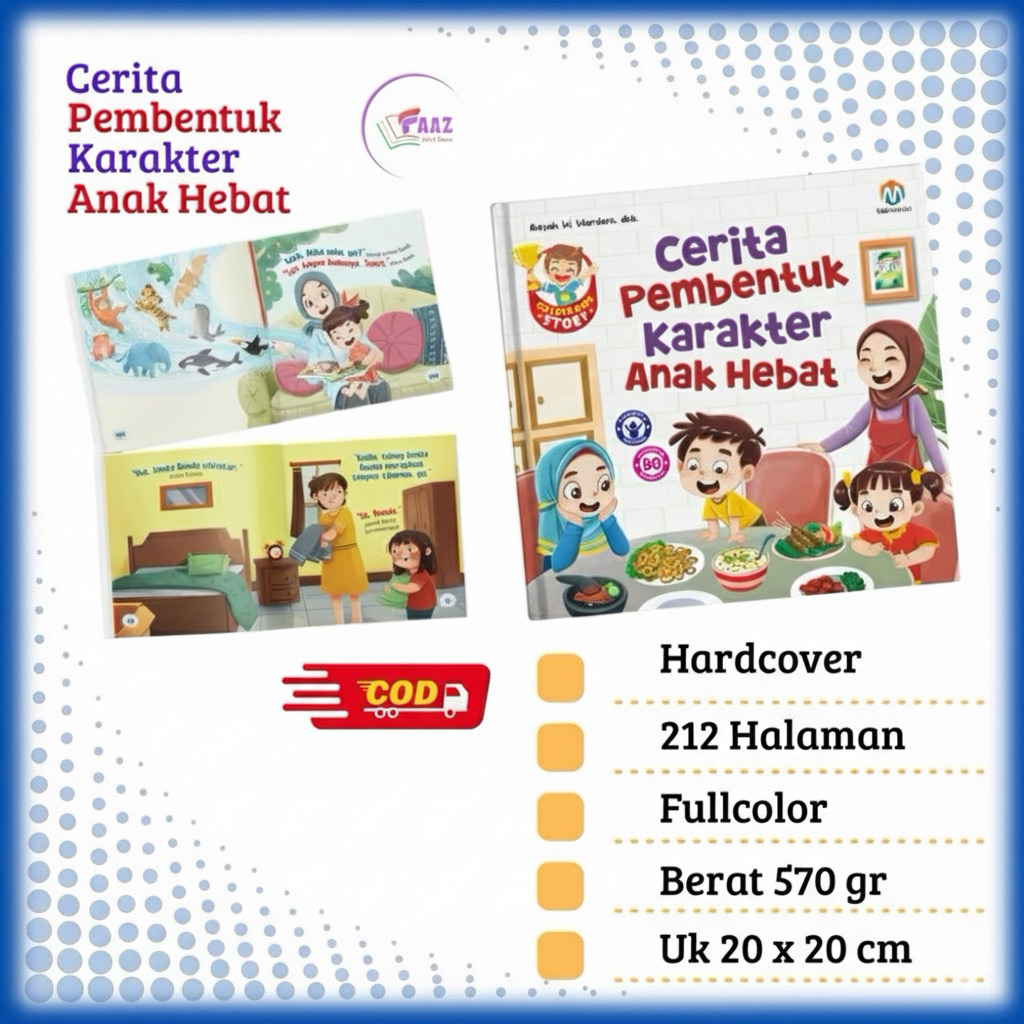 ziyadbooks - Buku Anak Islami Cerita Pembentuk Karakter Hebat Tebal dan Bergambar - Boardbook Full C