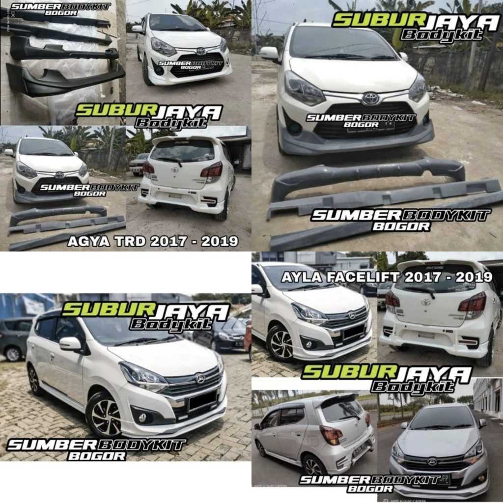 BODYKIT AGYA TRD AYLA FACELIFT MURAH BODYKIT AYLA TAHUN 2017 - 2021  - ZEVIA AUTO SHOP - STEFFANNY