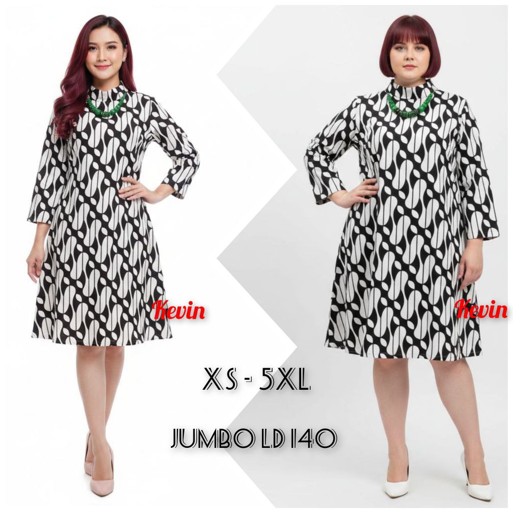 SENO PUTIH Tunik Batik Wanita Atasan Batik Wanita Jumbo Tunik Batik Pekalongan