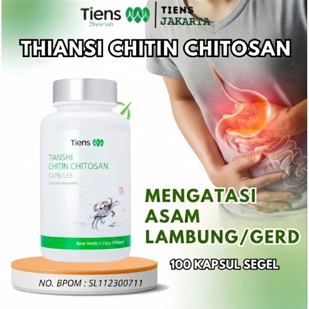 Obat Asam Lambung Kronis Maag Asam Lambung Tiens Chitin Chitosan Asam Lambung Obat Herbal Maag