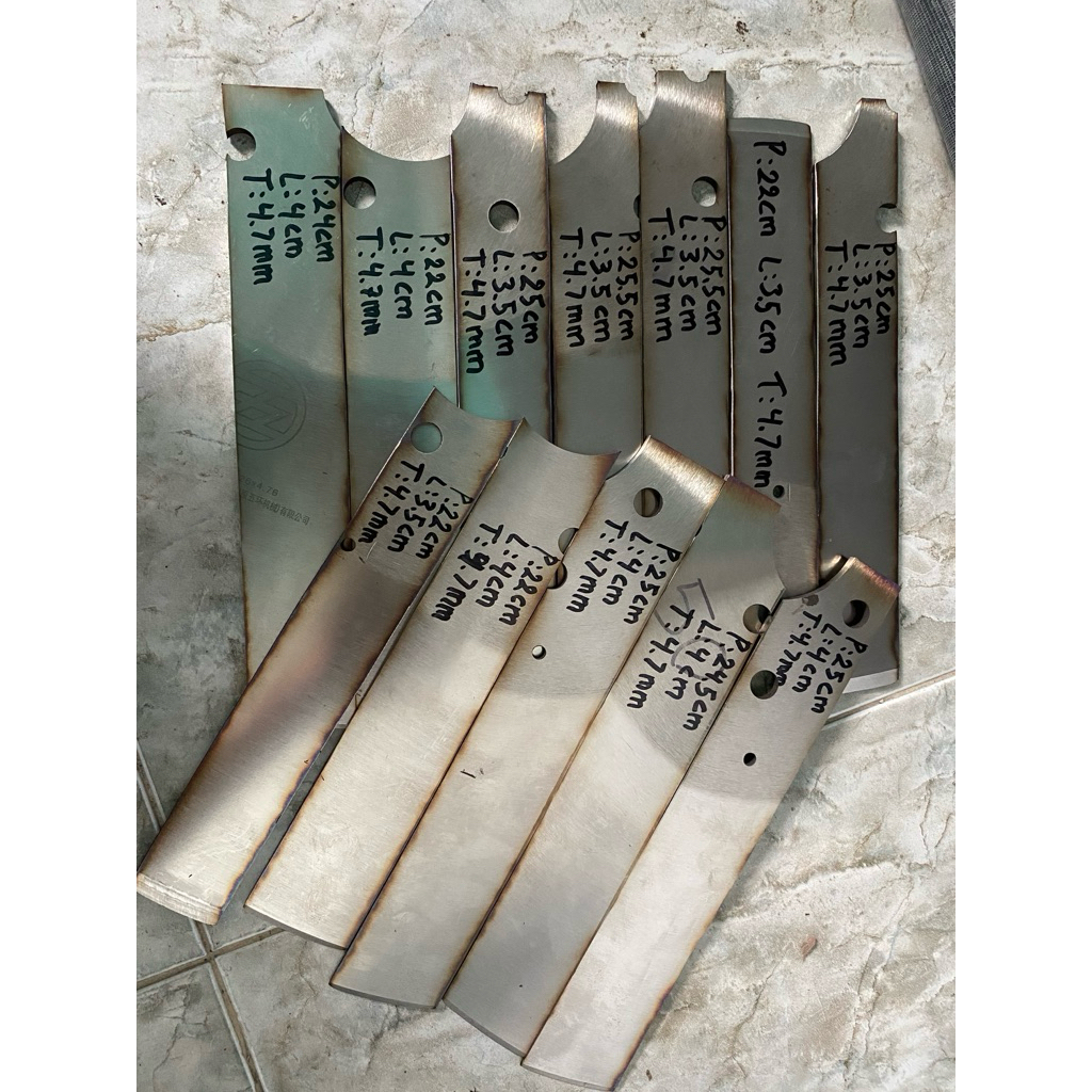 bahan bilah potongan baja D2