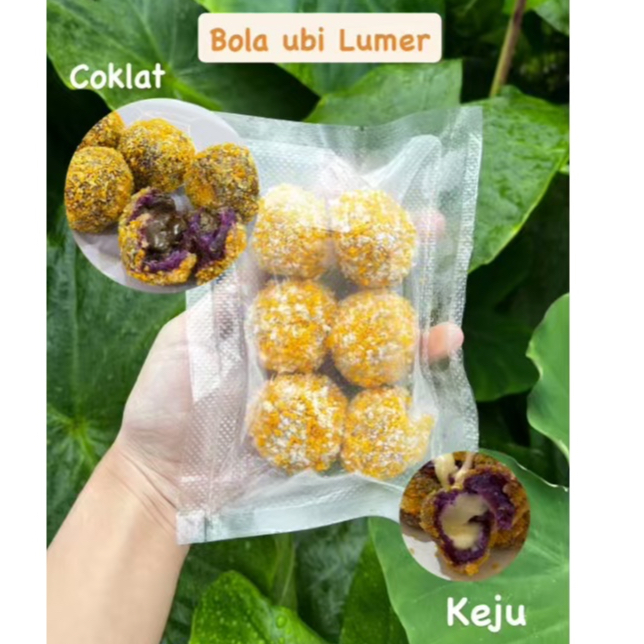 bola ubi lumer Coklat / keju