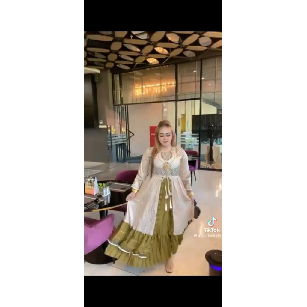 GAMIS DRESS HINDI AYU ROSMALA CANTIK TERBARU