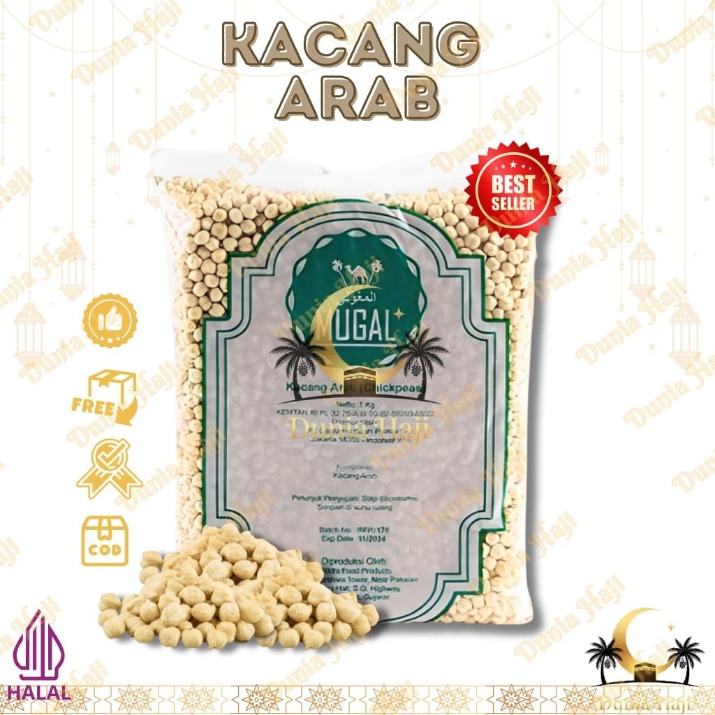 Kacang Arab Matang 1kg | Kacang Arab Oleh Oleh Haji dan Umroh