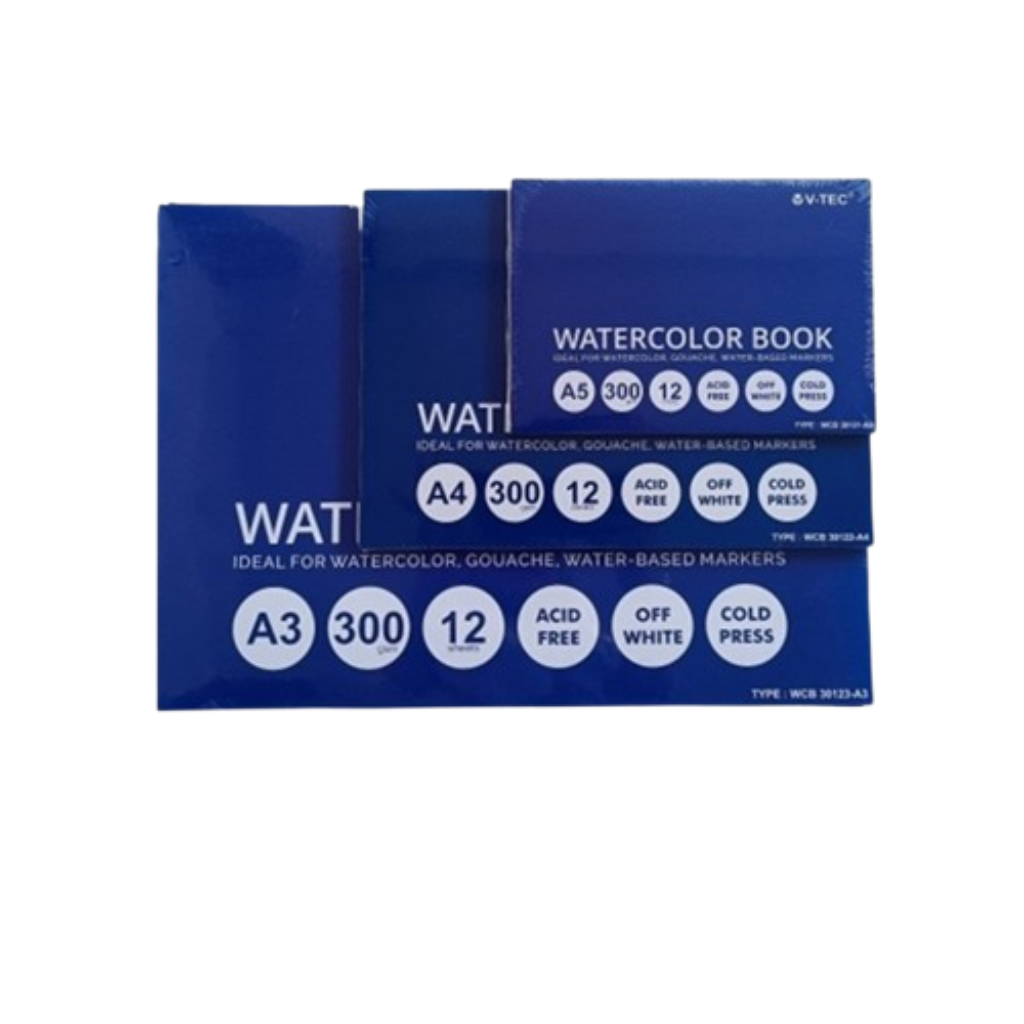 V-Tec Watercolor Book 300 Gsm Cold Press/ Watercoloor / Watercolor book