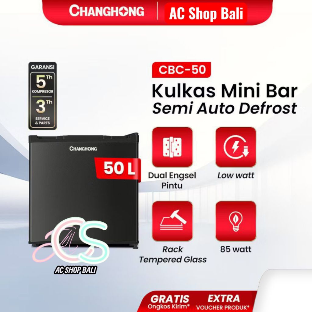 Changhong Kulkas Minibar Portable CBC50 Kulkas changhong Portable