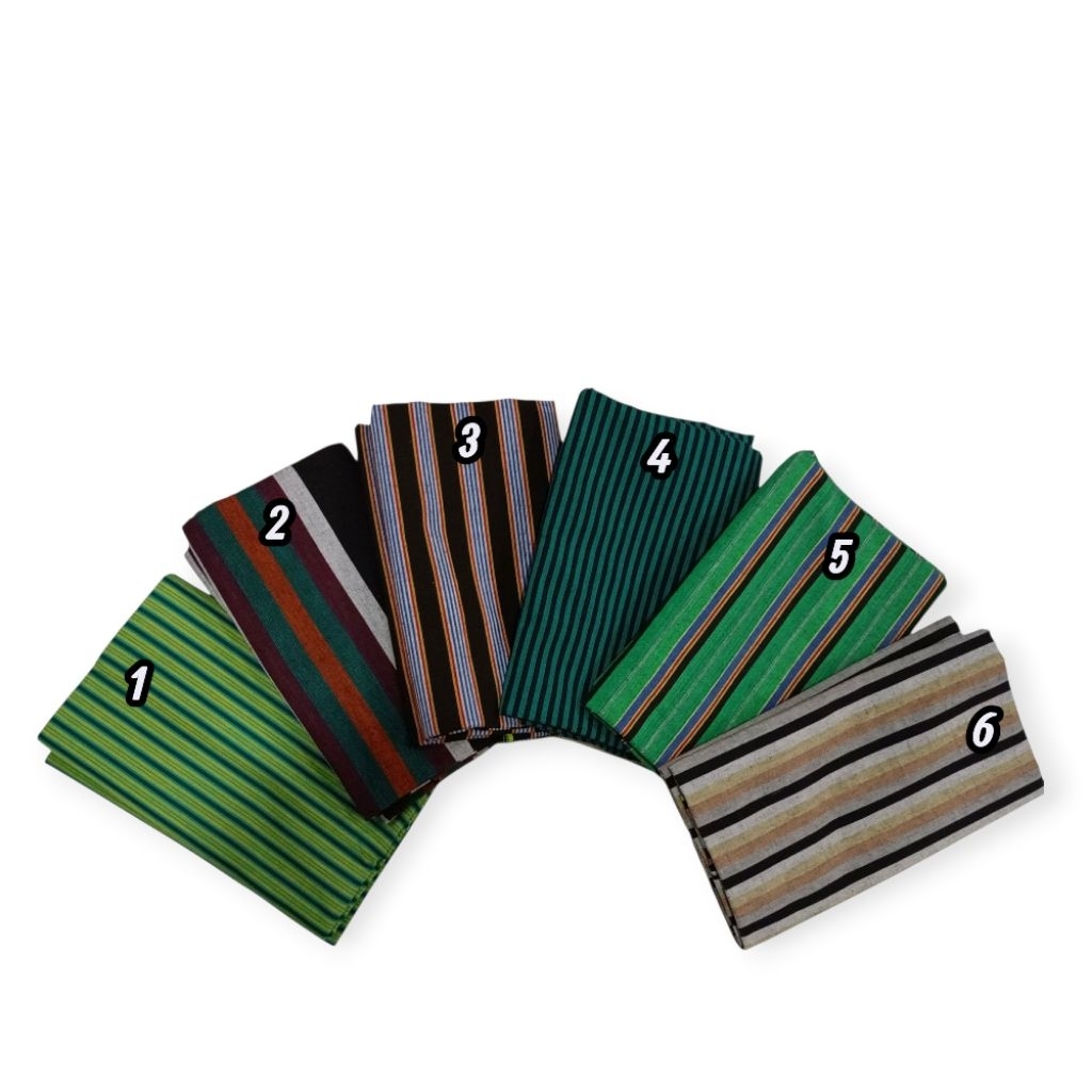 Kain Tenun Lurik Jogja Klaten Hijau