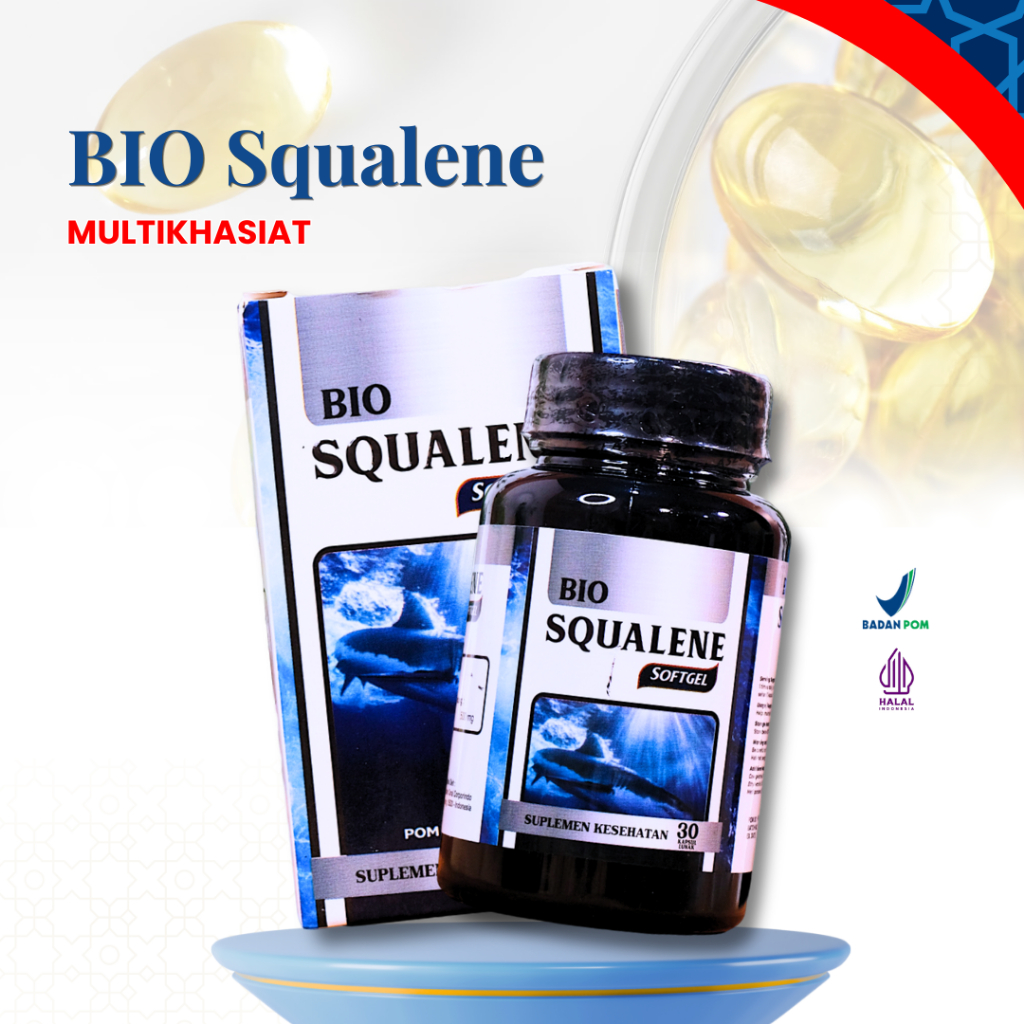 Bio Squalene Minyak Hati Ikan Hiu untuk Dewasa Suplemen Kesehatan Alami