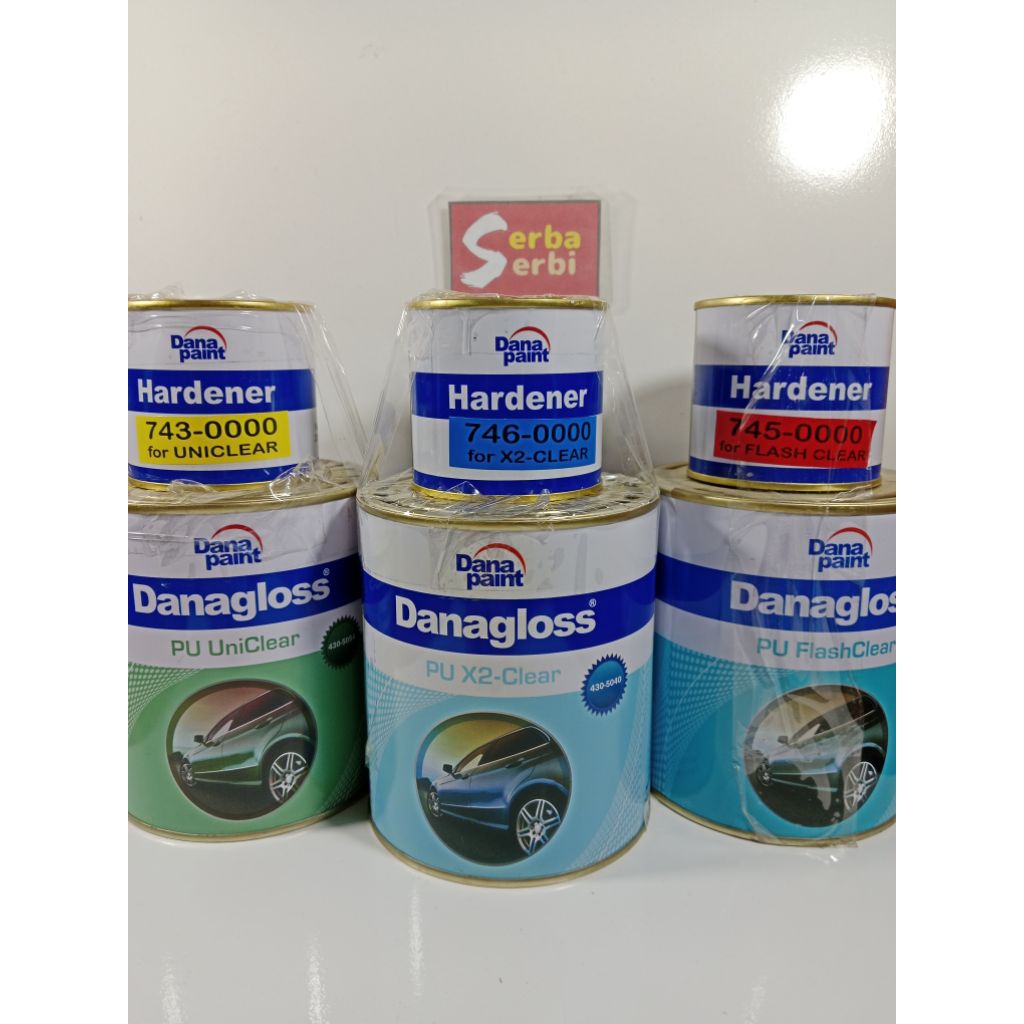 (1LTR SET DANAGLOSS) Clear pu set hardener Dana paint
