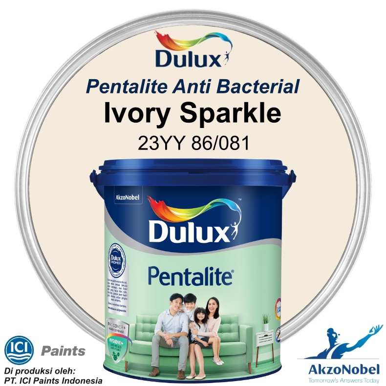 CAT DULUX PENTALITE ANTI BACTERIAL 2.5 LT - IVORY SPARKLE 23YY 86/081