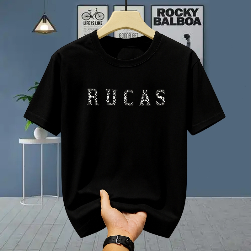 Rucas Official Kaos Rucas T-shirt Pria Casual Streetwear Lengan Pendek