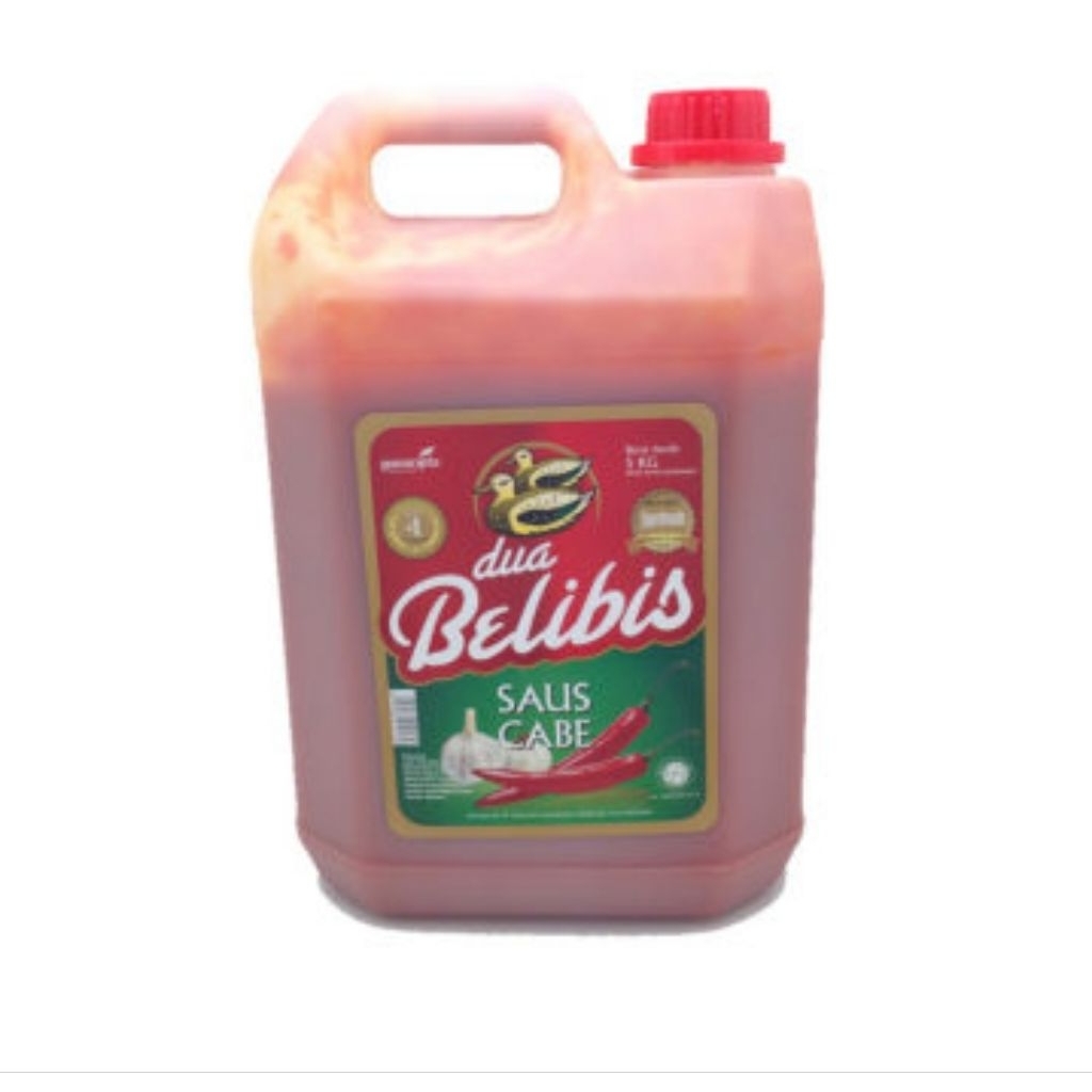 SAUS CABE DUA BELIBIS 5kg | Kemasan Jerigen 5kg | Saus Dua Belibis Jerigen 5kg