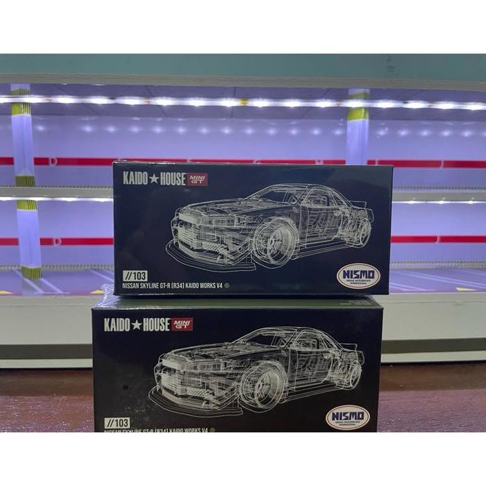 Mini gt Kaido House R34 Nismo green Chase