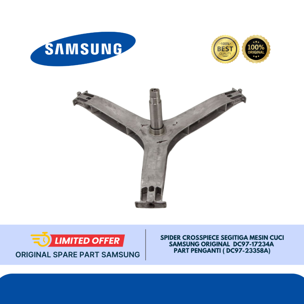 SPIDER CROSSPIECE SEGITIGA MESIN CUCI SAMSUNG WW85K54E0UW ORIGINAL  DC97-17234A / DC97-23358A