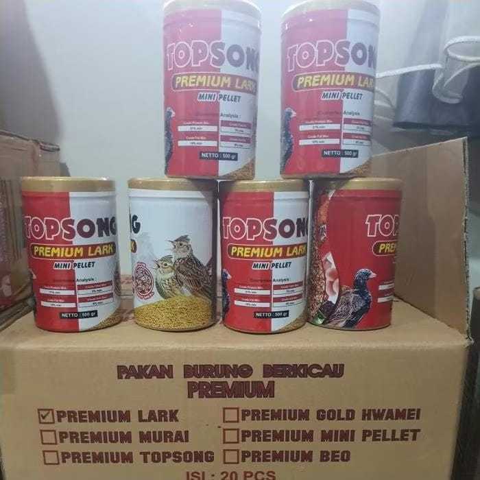 1 DUS ISI 12 Topsong Premium Lark 500gr High Protein Multivitamin