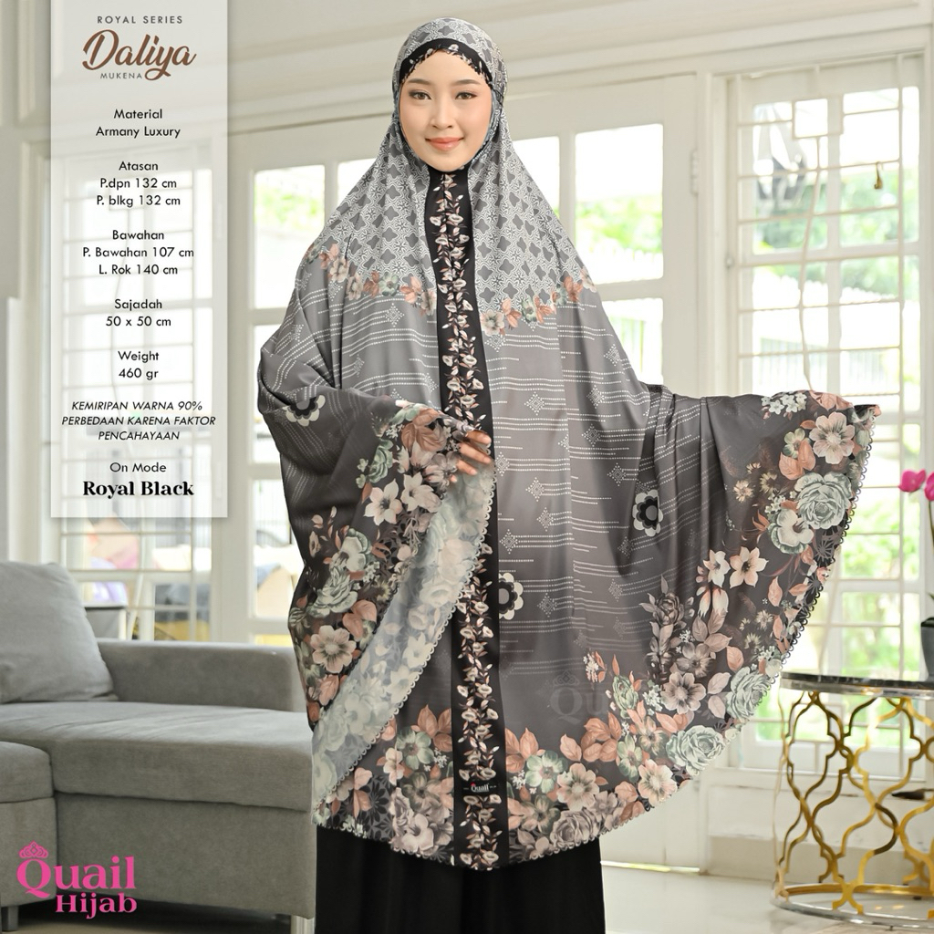 Quail Hijab - DALIYA EXCLUSIVE MUKENA ORI QUAIL