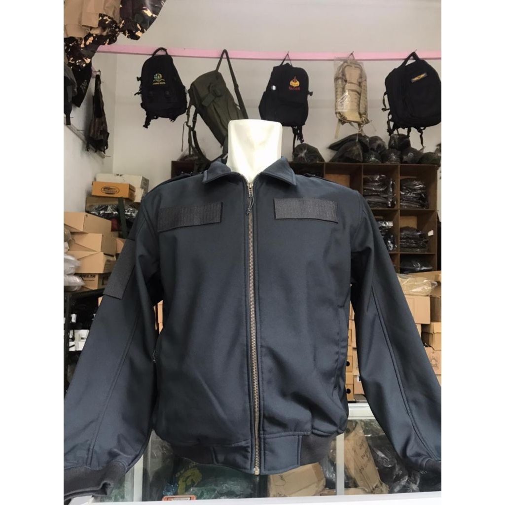 Jacket hitam polos Polri