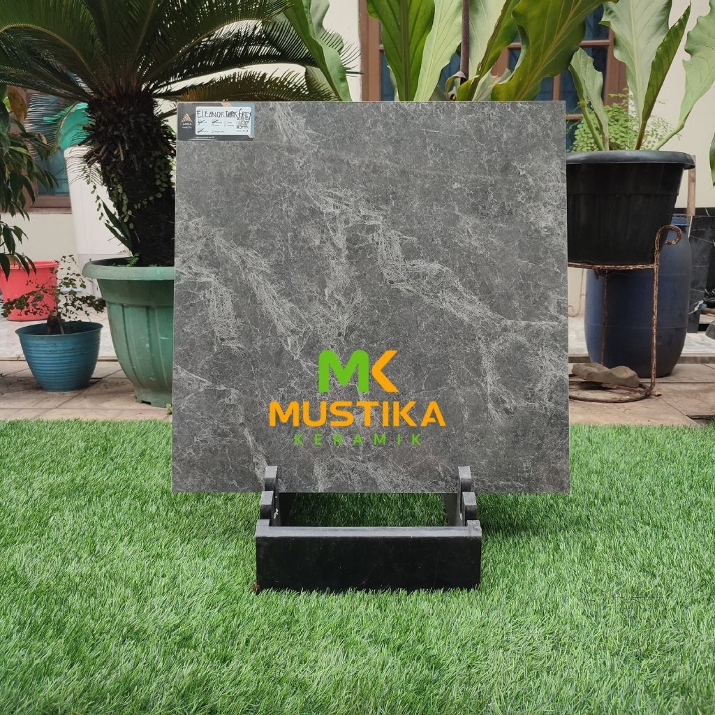 GRANITE LANTAI 60x60 ELEANOR DARK GREY / ARNA / GLOSSY
