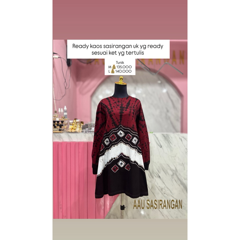 Tunik kaos sasirangan