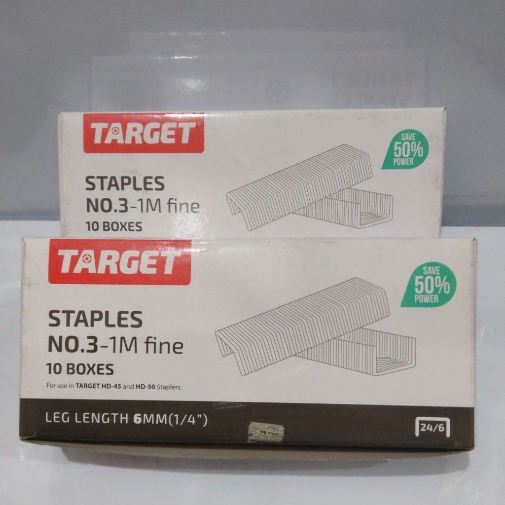 (1 Slop = 10 Pcs) Isi/Refil Staples/Stapler TARGET Besar 24/6 No. 3