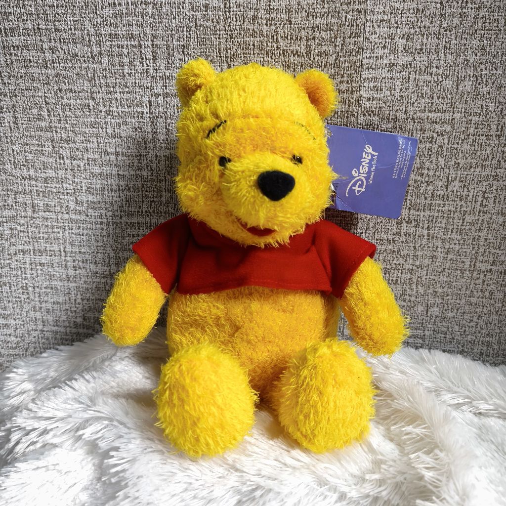 BONEKA WINNIE THE POOH BULU BULU HALUS LEMBUT. BONEKA PIGLET EEYORE TIGGER. BONEKA DISNEY BABY POOH 