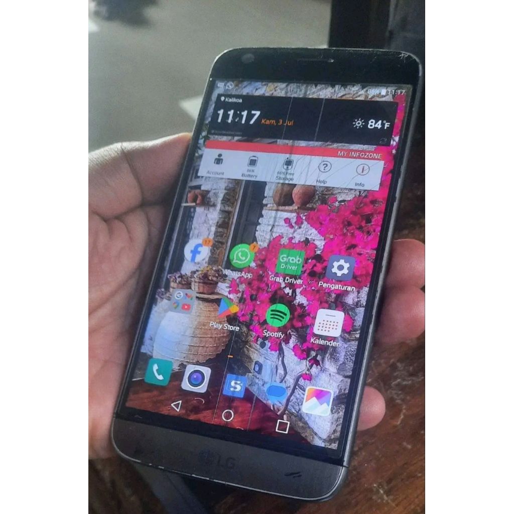 LG G5 nfc 4/32 kondisi layar retak