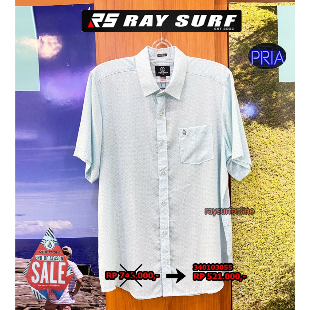 RAYSURF VOLCOM SALE KEMEJA PRIA 340103055 ORIGINAL