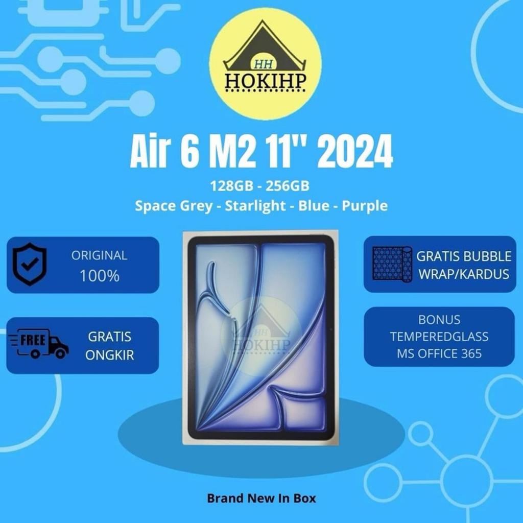 APPLE IPAD AIR 6 M2 CPO Chip 2024 11 Inch 128GB 256GB WIFI ONLY