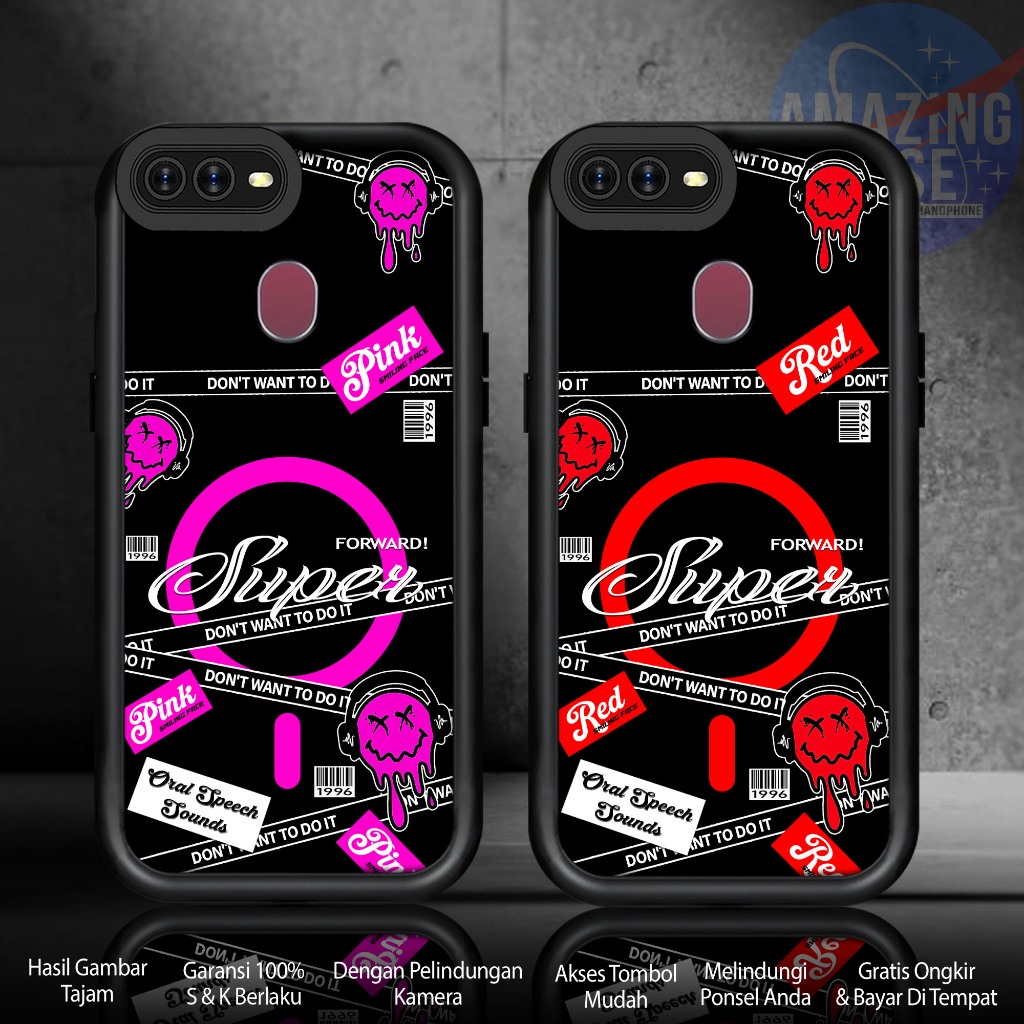 Softcase Glass kaca For OPPO F9 F9 PRO REALME 2 PRO AX7 MGSFE Casing Handphone Case Hp Procamera