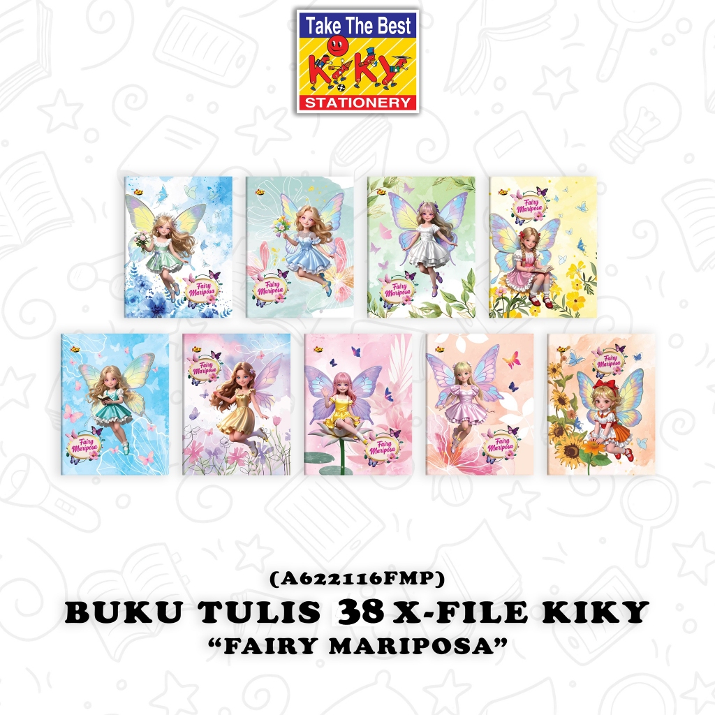 KIKY Buku Tulis 38 Lembar X-File (Cover Plastik) 10 Buku - 1 Pcs ( Pembelian Harus Kelipatan 10 Pcs)